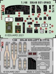  Eduard Accessories  1/48 Boeing B-17G Flying Fortress SPACE EDU3DL48021