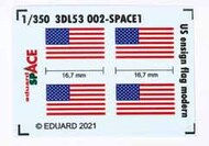  Eduard Accessories  1/350 US ensign flag modern SPACE* EDU3DL53002