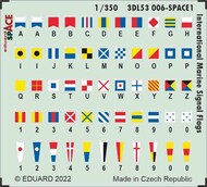  Eduard Accessories  1/350 International Marine Signal Flags SPACE EDU3DL53006