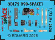 Messerschmitt Me.262A SPACE 3D-Printed Decal instruments #EDU3DL72090