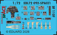 Messerschmitt Bf.110F SPACE 3D-Printed Decal instruments #EDU3DL72092