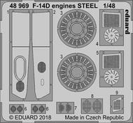  Eduard Accessories  1/48 Aircraft- F-14D Engines Steel for TAM EDU48969