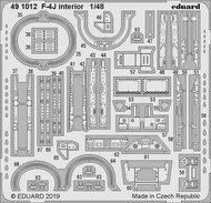  Eduard Accessories  1/48 Aircraft- F-4J Interior for ACY (Painted) EDU491012