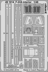 Aircraft- F-22A Interior for HSG (Painted) #EDU491014