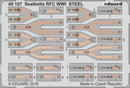  Eduard Accessories  1/48 Seatbelts RFC Steel WWI (Painted) EDU49107