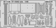  Eduard Accessories  1/48 TF-104G Late for KIN (Painted) EDU491139