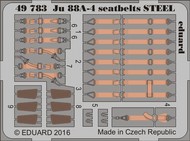  Eduard Accessories  1/48 Seatbelts Ju.88A4 Steel for ICM (Painted) EDU49783