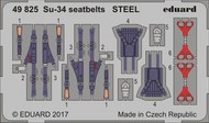  Eduard Accessories  1/48 Seatbelts Su-34 Steel for HBO (Painted) EDU49825