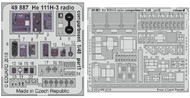  Eduard Accessories  1/48 Aircraft- He.111H-3 Radio Compartment for ICM (Painted) EDU49887