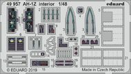  Eduard Accessories  1/48 Bell AH-1Z 'Viper' interior (designed to be used with Kitty Hawk Model kits) EDU49957