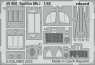  Eduard Accessories  1/48 Supermarine Spitfire Mk.I (designed to be used with Tamiya kits) EDU49960