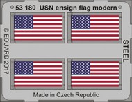 Eduard Accessories  1/350 Ship- Modern USN Ensign Flag Steel (Painted) EDU53180