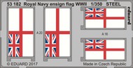  Eduard Accessories  1/350 Ship- Royal Navy Ensign Flag WWII Steel (Painted) EDU53182