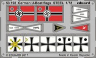  Eduard Accessories  1/72 German U-Boat Flags Steel (Painted) EDU53198