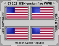  Eduard Accessories  1/350 Ship- WWII USN Ensign Flag Steel (Painted) EDU53202