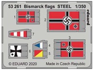  Eduard Accessories  1/350 Bismark/Bismarck German Battleship flags STEEL EDU53261