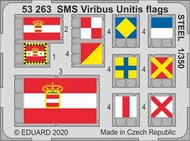  Eduard Accessories  1/350 SMS Viribus Unitis flags STEELED EDU53263