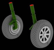 Aircraft- F4U1 Wheels for TAM (Resin) #EDU632019