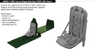 P-51B/C Seat w/Integral Belts Type 3 for EDU (Photo-Etch & Resin) #EDU6481041