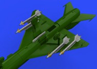 Aircraft- MiG-21 R13M Missiles w/Pylons (Photo-Etch & Resin) #EDU672188