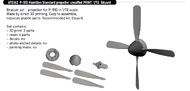 North-American P-51D Mustang Hamilton Standard propeller uncuffed PRINT #EDU672362