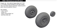 North-American P-51D Mustang wheels oval tread #EDU672367