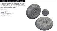 North-American P-51D Mustang wheels cross tread #EDU672368