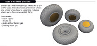 B-24H Wheels for ARX (Mask & Resin) #EDU672380