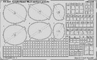  Eduard Accessories  1/72 Sunderland Mk I Surface Panels for ITA EDU72552