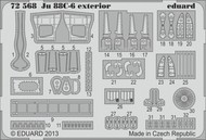  Eduard Accessories  1/72 Ju.88C6 Exterior for RVL EDU72568