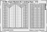  Eduard Accessories  1/72 Super Mystere B.2 landing flaps EDU72692