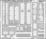  Eduard Accessories  1/72 Martin  B-26B/C Marauder exterior EDU72726