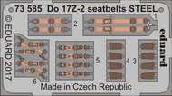  Eduard Accessories  1/72 Seatbelts Do.17Z2 Steel for ICM (Painted) EDU73585