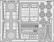  Eduard Accessories  1/72 Aircraft- He.219 Uhu for DML (Painted) EDU73670