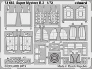  Eduard Accessories  1/72 Super Mystere B.2 Detail EDU73683