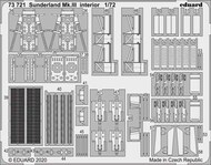  Eduard Accessories  1/72 Sunderland Mk III Interior for SHY (Painted) EDU73721