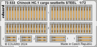 Chinook HC.1 Cargo Seatbelts Steel for ARX (Painted) #EDU73833