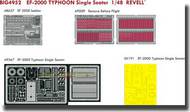 EF-2000 TYPHOON Single Seater  Super Detail Set (Kit Not Included) #EDUBIG4952