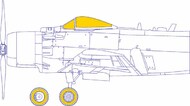  Eduard Accessories  1/72 Douglas A-1J Skyraider Masks EDUCX636