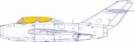  Eduard Accessories  1/72 Mikoyan MiG-15UTI EDUCX645