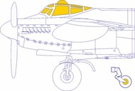 de Havilland Mosquito PR.XVI Masks #EDUCX649