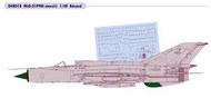 MiG-21PFM stencils (EDU) #EDUD48018