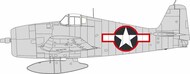 Grumman F6F-3 Hellcat US national insignia w/ red outline #EDUEX1003