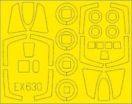  Eduard Accessories  1/48 Mask Aircraft- RF-101C/G/H Tface for KTY EDUEX630