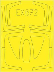  Eduard Accessories  1/48 Grumman F-14D Tomcat Masks EDUEX672