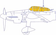  Eduard Accessories  1/48 Junkers Ju.87D 'Stuka' Tface (interior and exterior canopy masks) EDUEX785