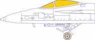 Boeing F/A-18E Super Hornet TFace (interior and exterior canopy masks) #EDUEX787