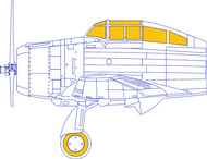 Seversky P-35 TFace (interior and exterior canopy masks) #EDUEX832