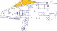  Eduard Accessories  1/48 Fairchild A-10C Thunderbolt II TFace (interior and exterior canopy masks) EDUEX916