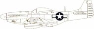  Eduard Accessories  1/48 North-American P-51D Mustang national insignia EDUEX954